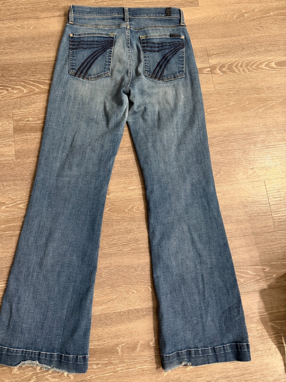 7 for all mankind dojo trouser jeans mid rise size 29 - Picture 7 of 8
